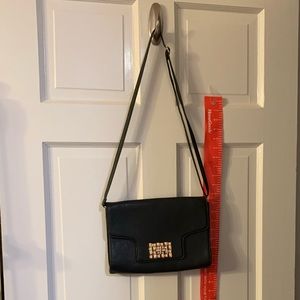 Dressy front flap opening purse